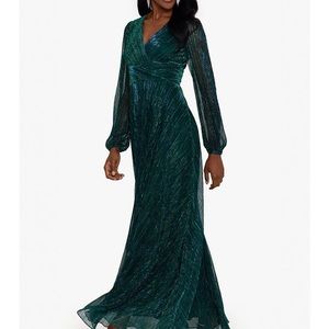 Betsy Adam formal gown in Green/Blue Size 10.